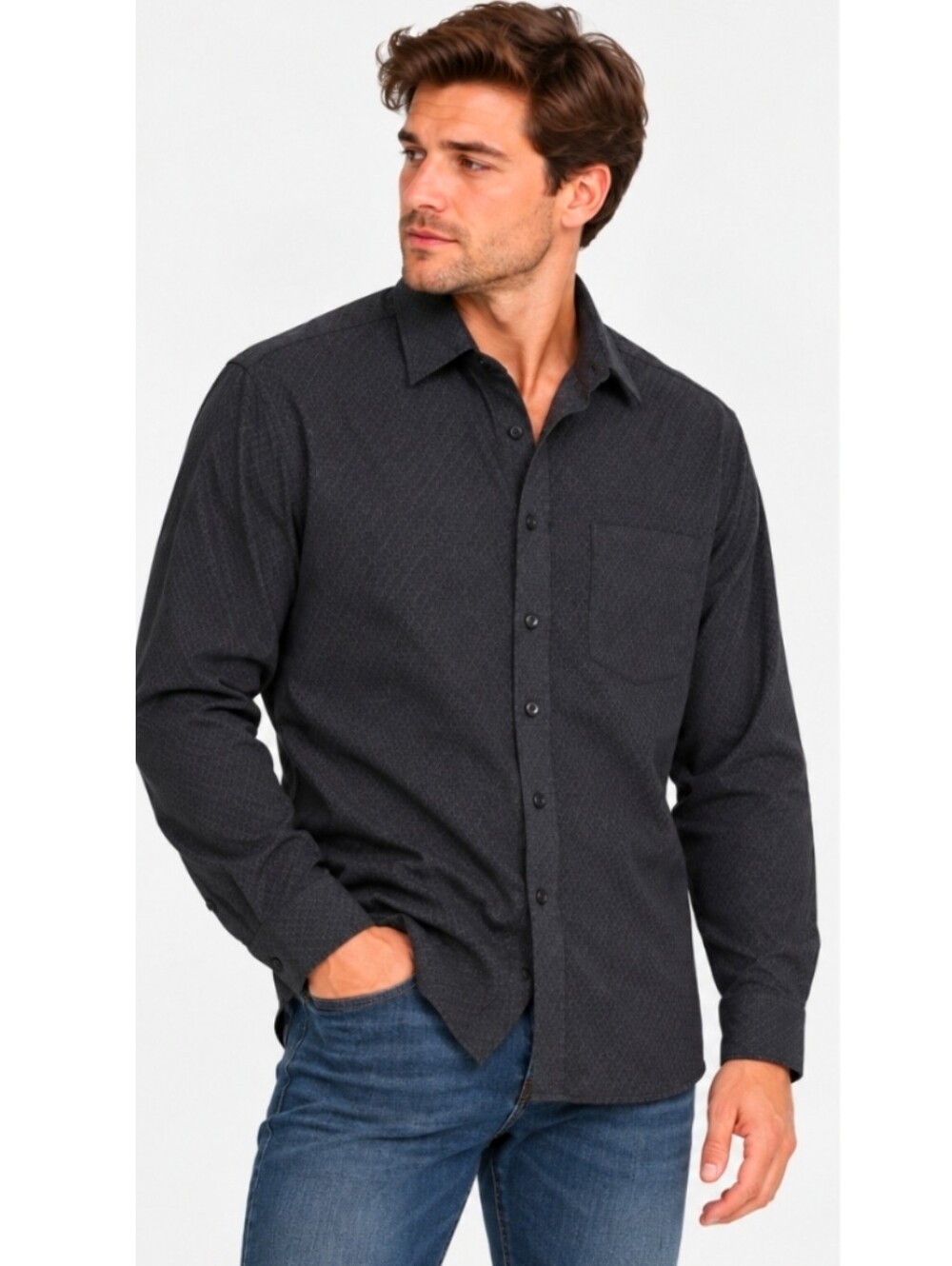 Van Heusen Studio Fitted Button Down Shirt